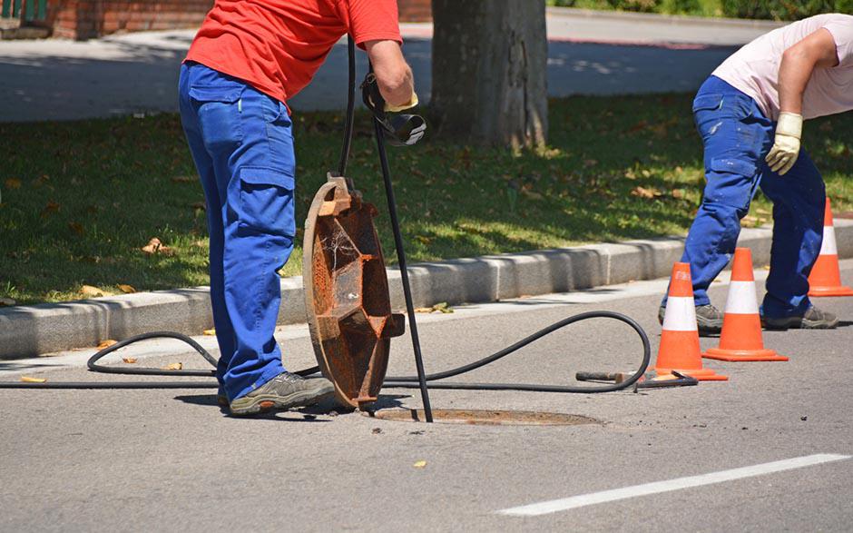 travaux assainissement Senantes